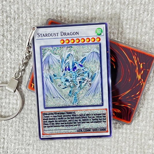 Stardust Dragon-English Version Card Quicksand Keychain