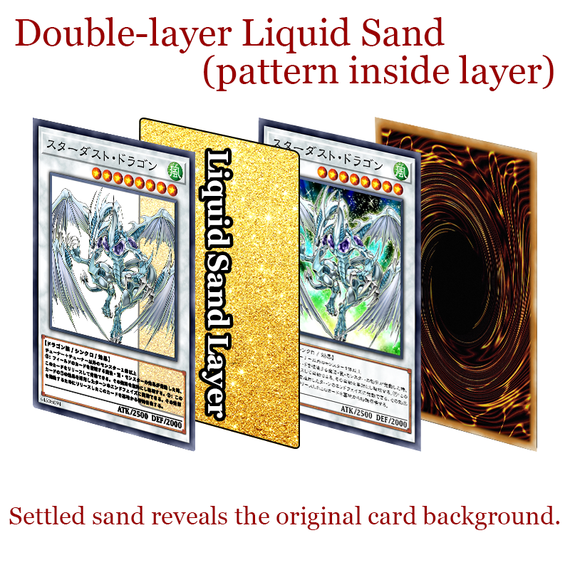 CLEAR WING SYNCHRO DRAGON Card Quicksand Keychain