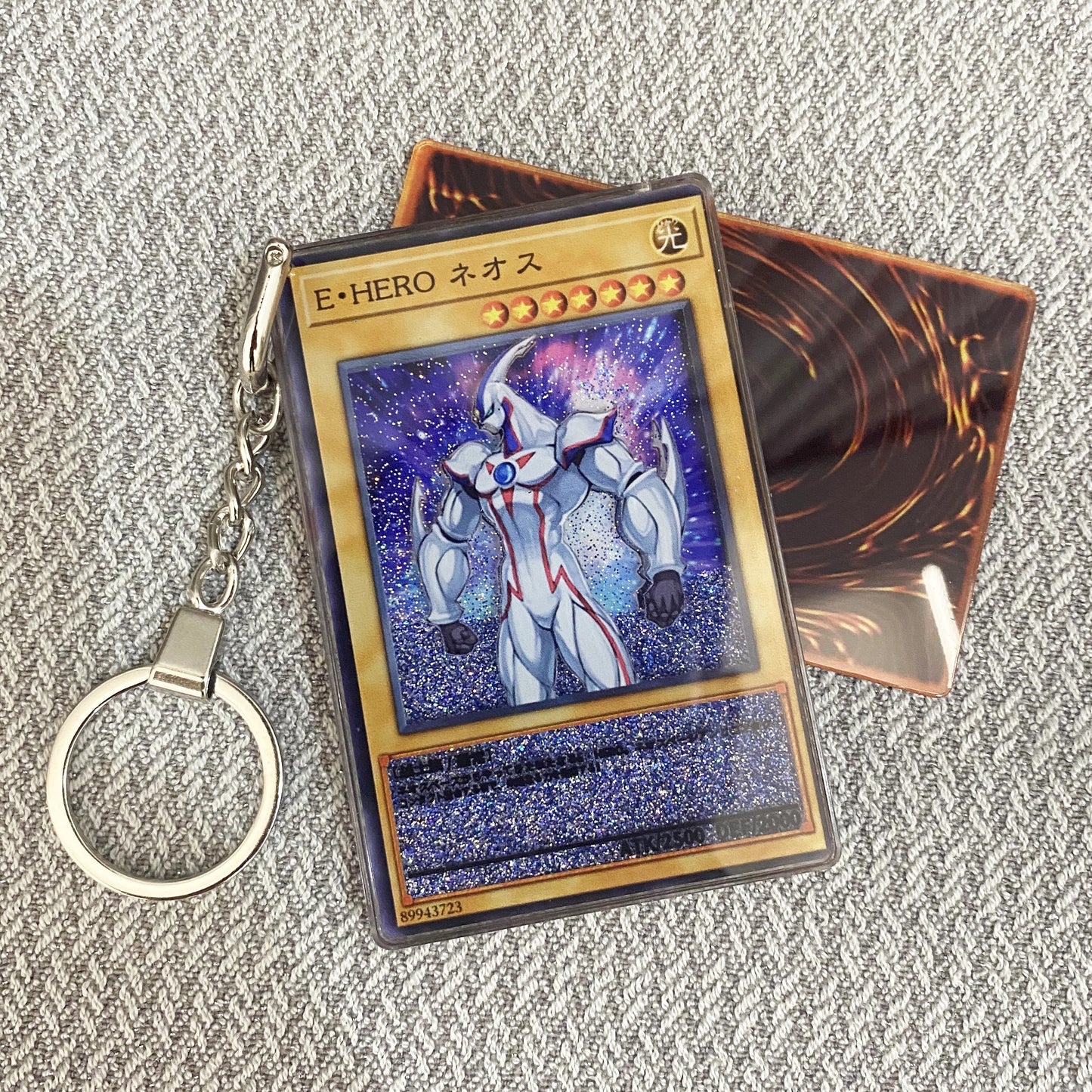 Elemental HERO Neos Card Quicksand Keychain