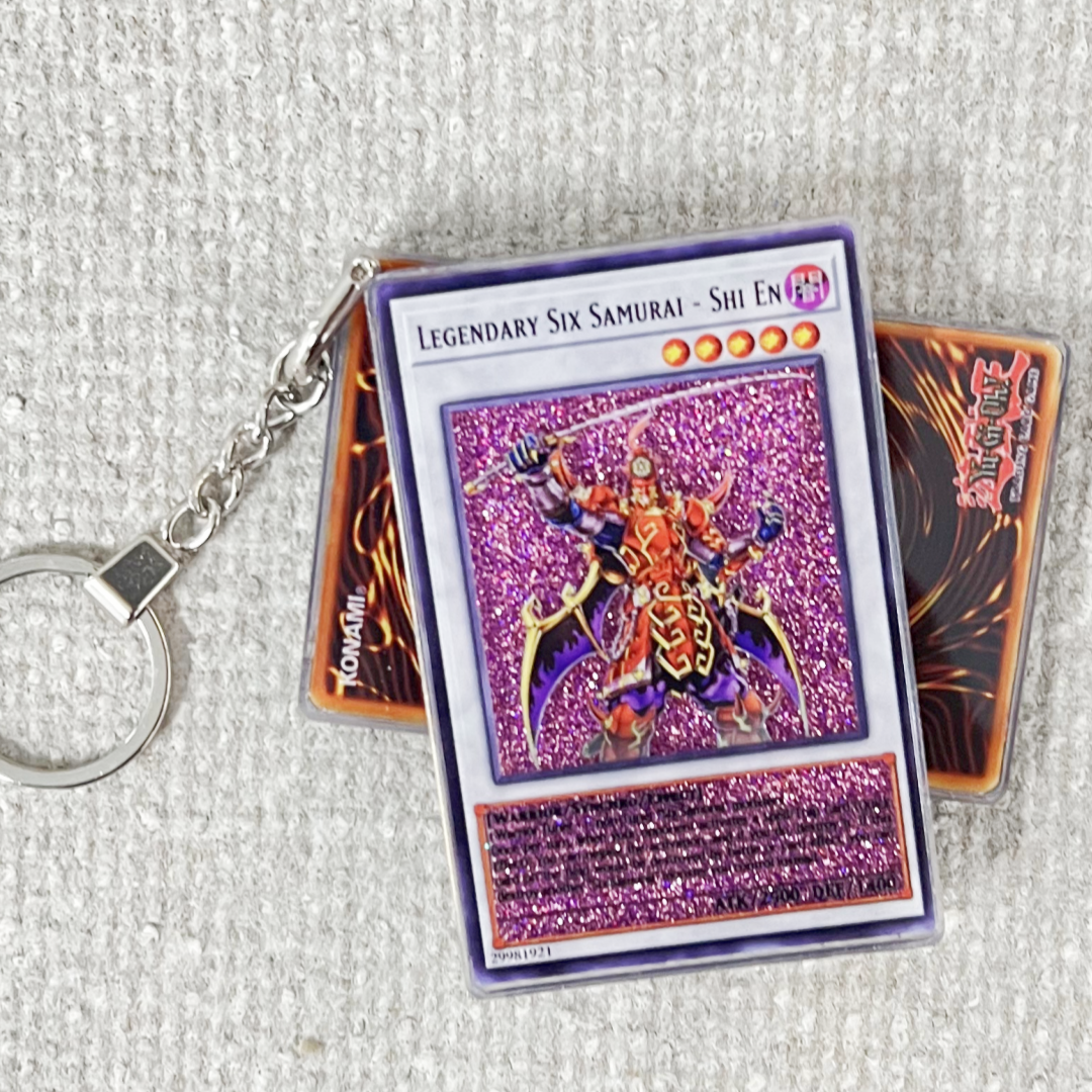 LEGENDARY SIX SAMURAI- SHI EN Card Quicksand Keychain