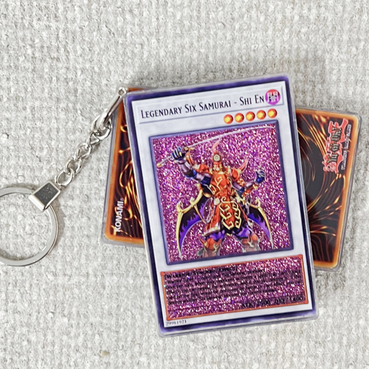 LEGENDARY SIX SAMURAI- SHI EN Card Quicksand Keychain