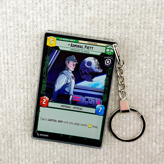 ADMIRAL PIETT Star Wars Card Quicksand Keychain