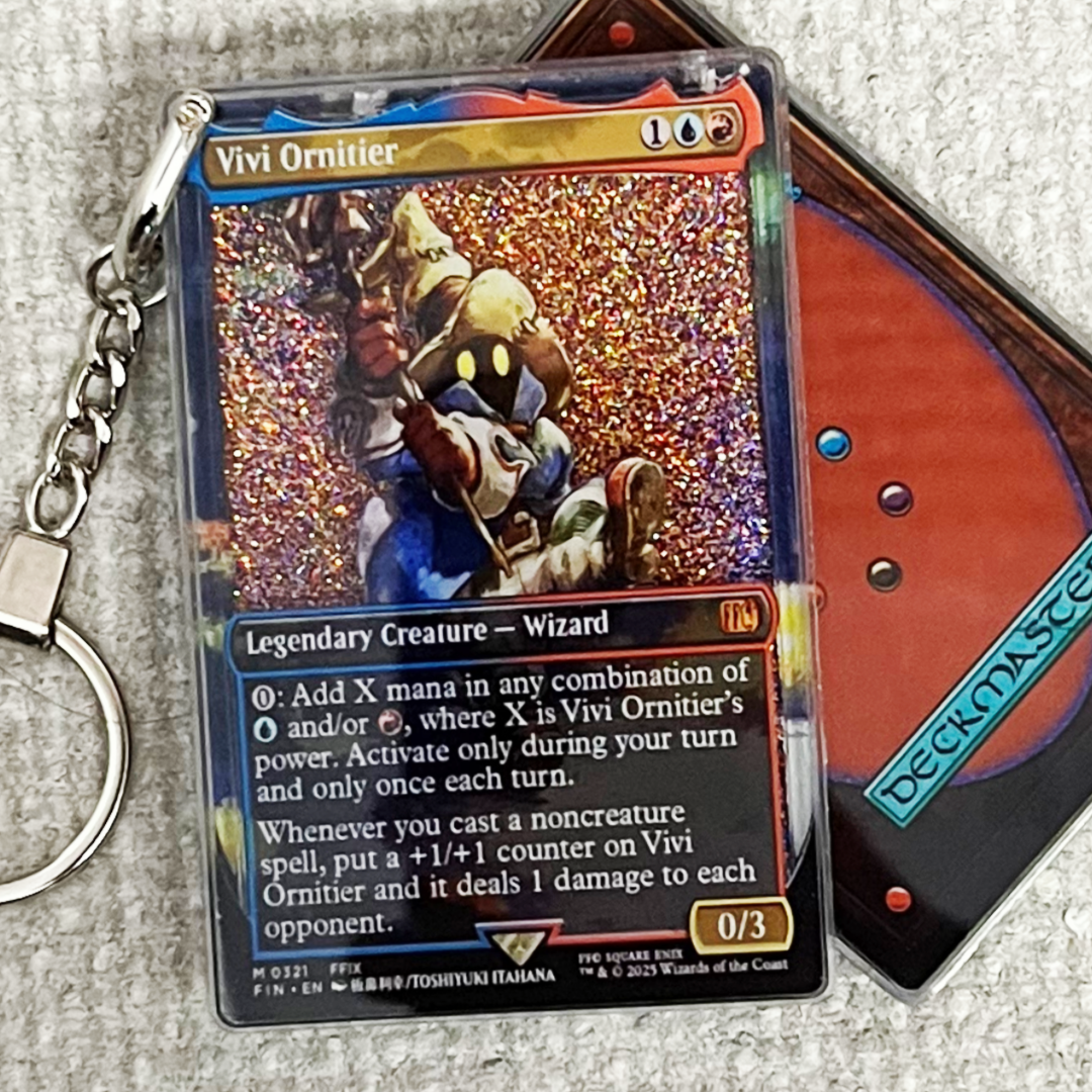 Vivi Ornitier Card Quicksand Keychain – KeychainMonster