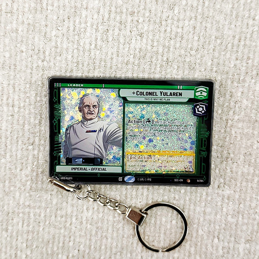 COLONEL YULAREN Star Wars Card Quicksand Keychain