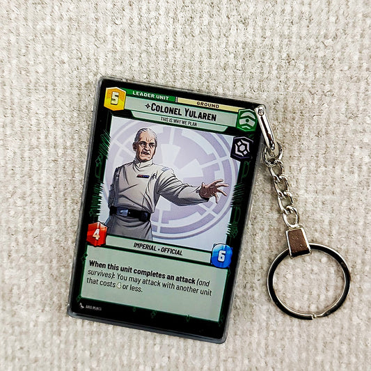 COLONEL YULAREN Star Wars Card Quicksand Keychain