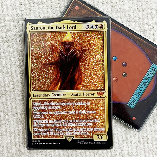 Sauron, the Dark Lord Magic the Gathering Card Quicksand Keychain
