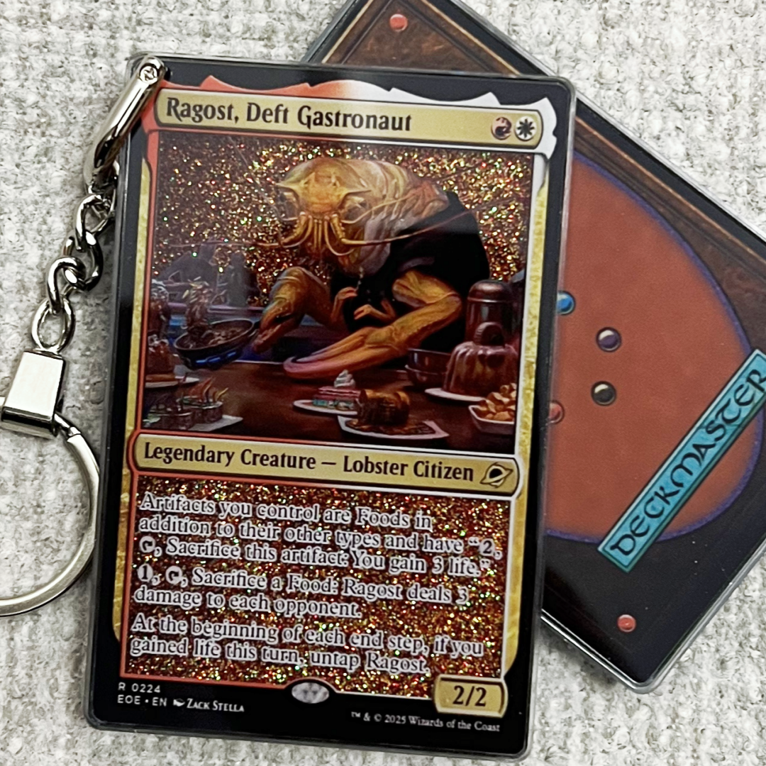 Ragost, Deft Gastronaut Magic the Gathering Card Quicksand Keychain