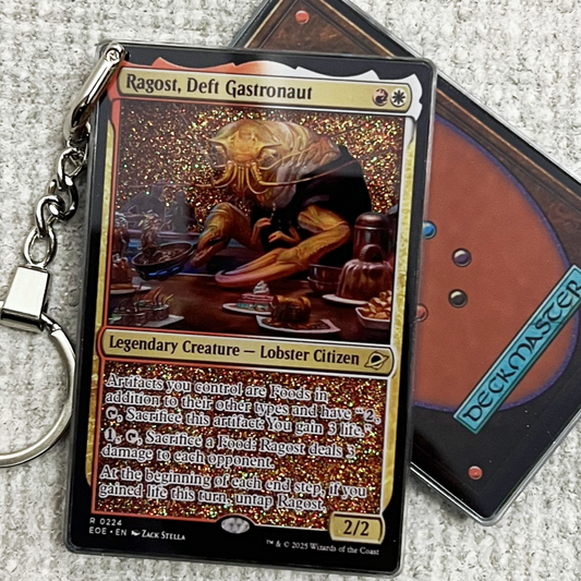 Ragost, Deft Gastronaut Magic the Gathering Card Quicksand Keychain