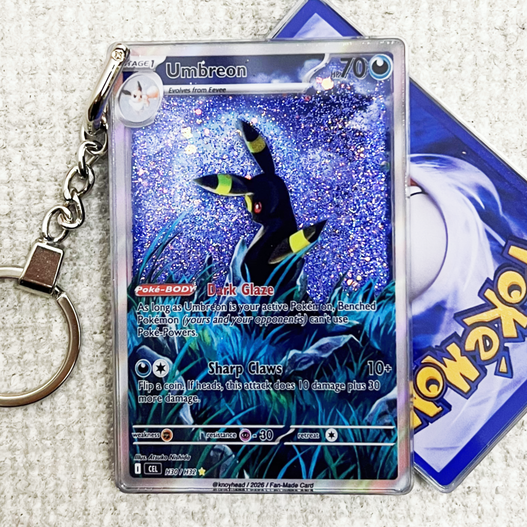 Umbreon Card Quicksand Keychain