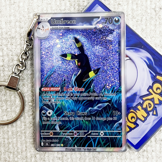 Umbreon Card Quicksand Keychain