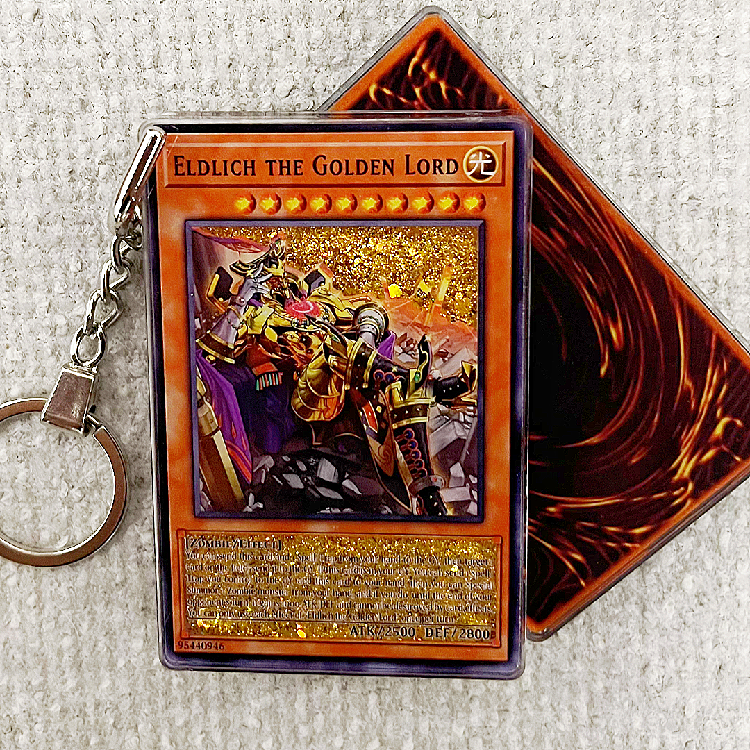 Eldlich the Golden Lord Card Quicksand Keychain