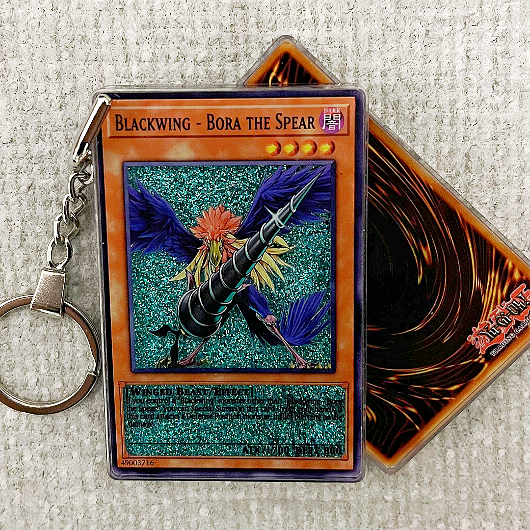 BLACKWING - BORA THE SPEAR Card Quicksand Keychain