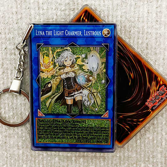 LYNA THE LIGHT CHARMER, LUSTROUS Card Quicksand Keychain