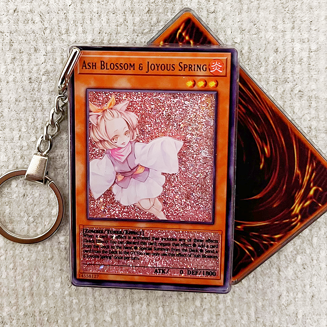 ASH BLOSSOM JOYOUS SPRING Card Quicksand Keychain