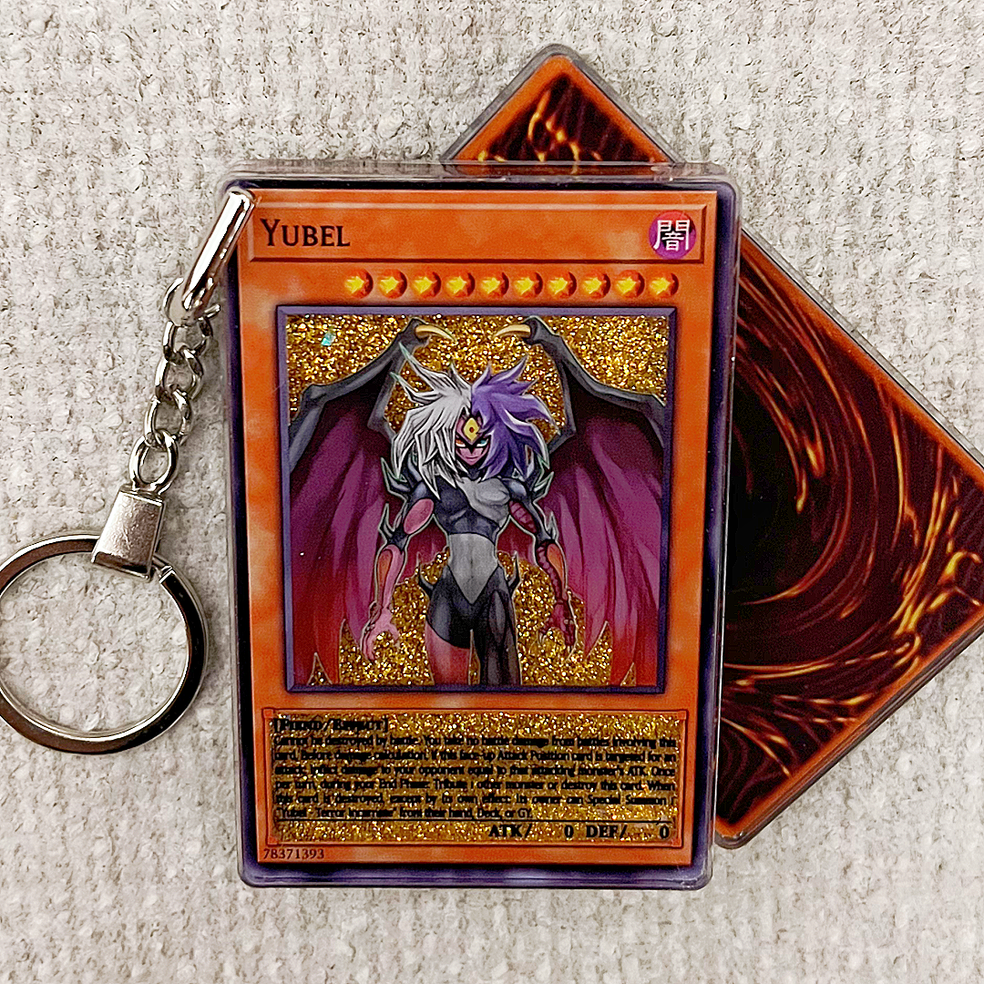 Yubel-English Version Card Quicksand Keychain