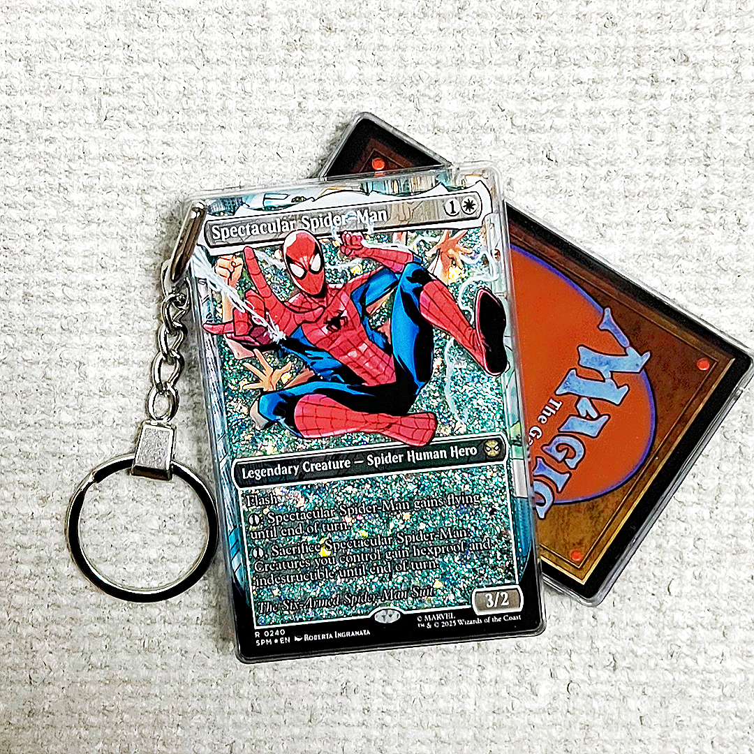Spectacular Spider-Man R 0240 Magic the Gathering Card Quicksand Keychain