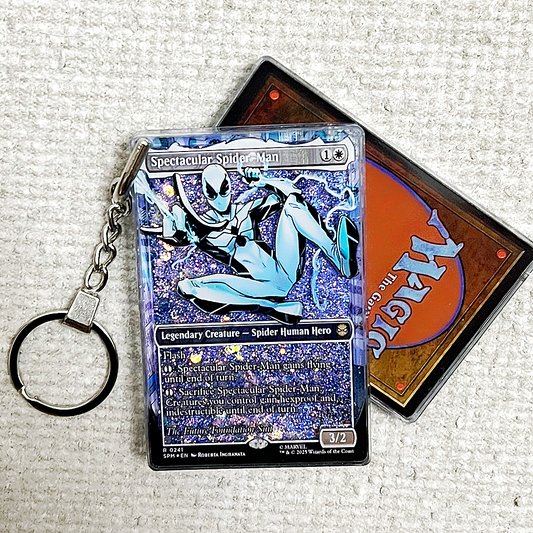 Spectacular Spider-Man R 0241 Magic the Gathering Card Quicksand Keychain