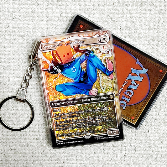 Spectacular Spider-Man R 0236 Magic the Gathering Card Quicksand Keychain