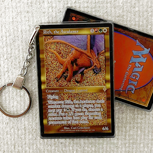 Rith, the Awakener Magic the Gathering Card Quicksand Keychain