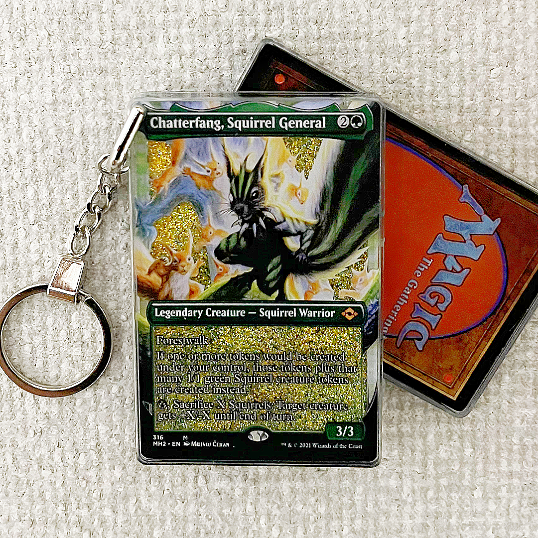 Chatterfang, Squirrel General Card Quicksand Keychain