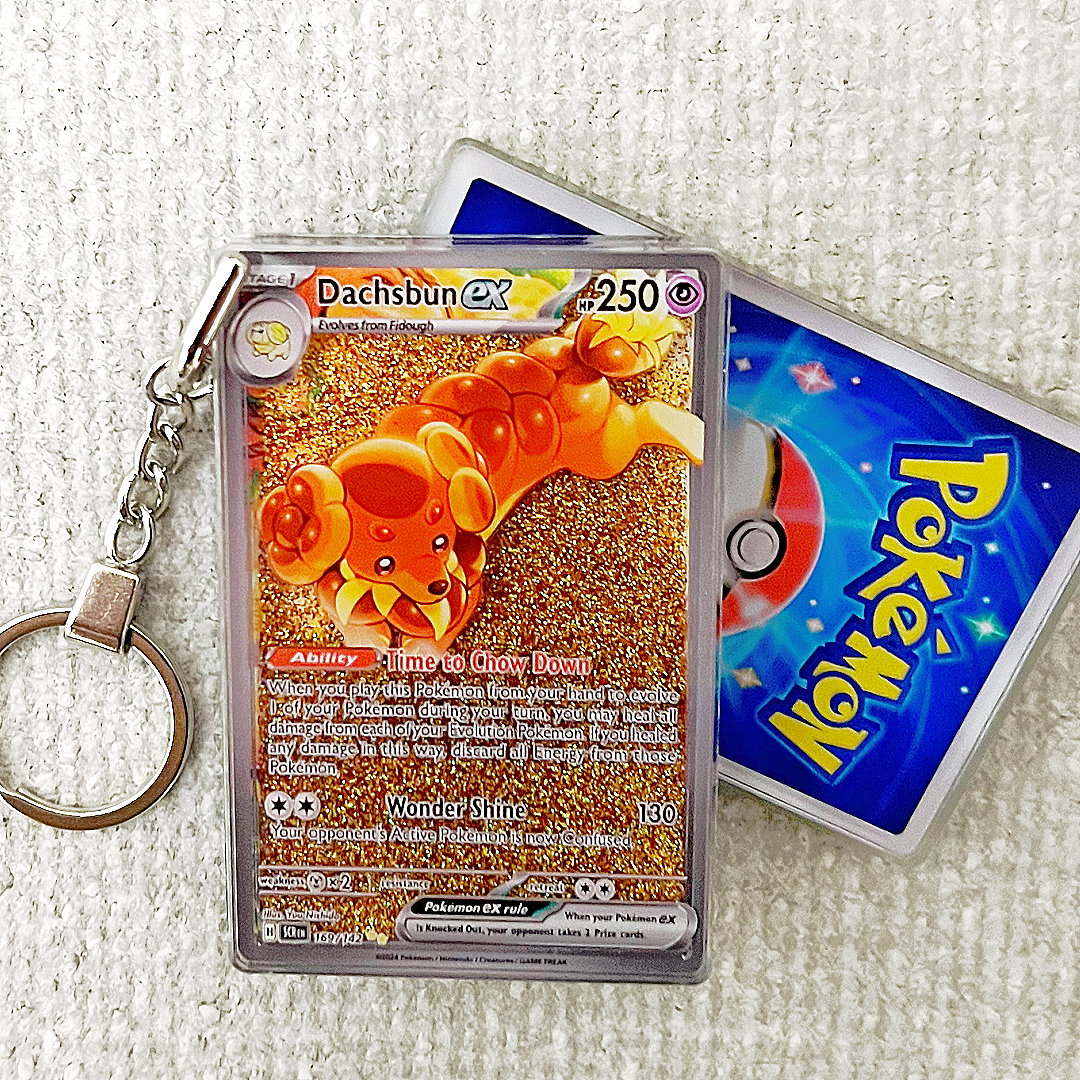 Dachsbun EX Card Quicksand Keychain