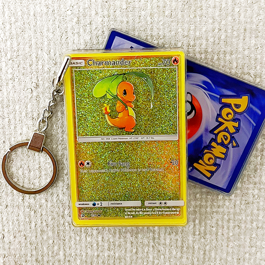 Charmander Card Quicksand Keychain