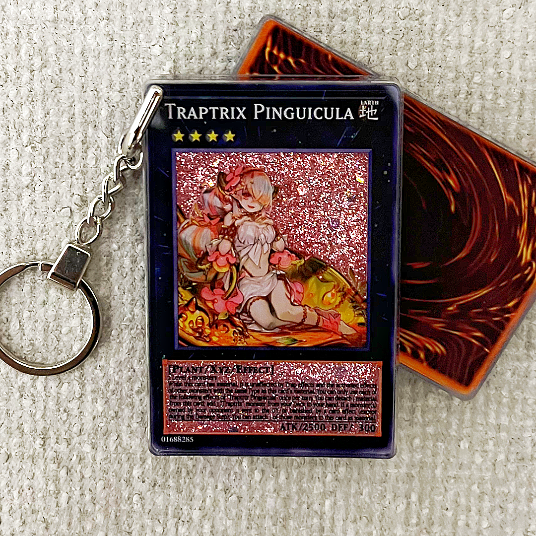 TRAPTRIX PINGUICULA Card Quicksand Keychain