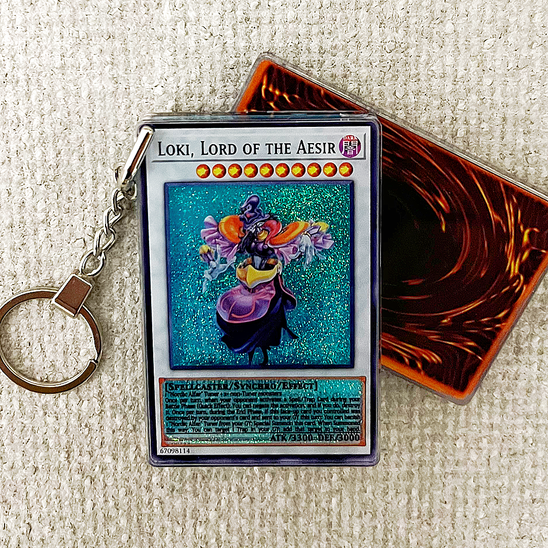 LOKI, LORD OF THE AESIR Card Quicksand Keychain