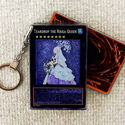 TEARDROP THE RIKKA QUEEN Card Quicksand Keychain