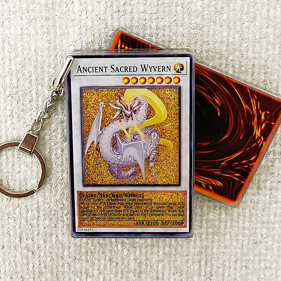 ANCIENT SACRED WYVERN Card Quicksand Keychain