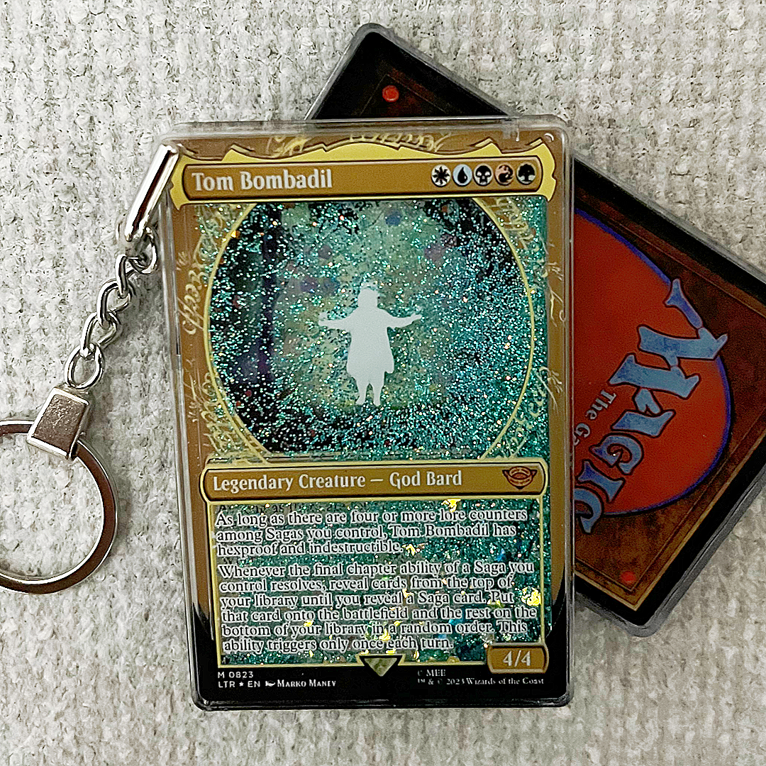 Tom Bombadil Magic the Gathering Card Quicksand Keychain