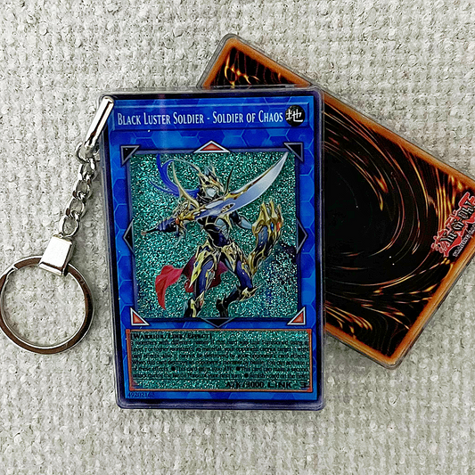 BLACK LUSTER SOLDIER - SOLDIER OF CHAOS Card Quicksand Keychain