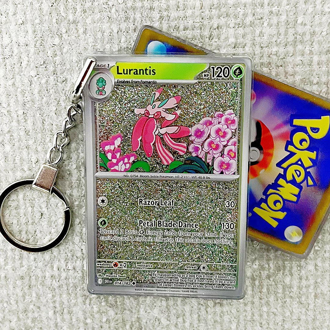 Lurantis Card Quicksand Keychain