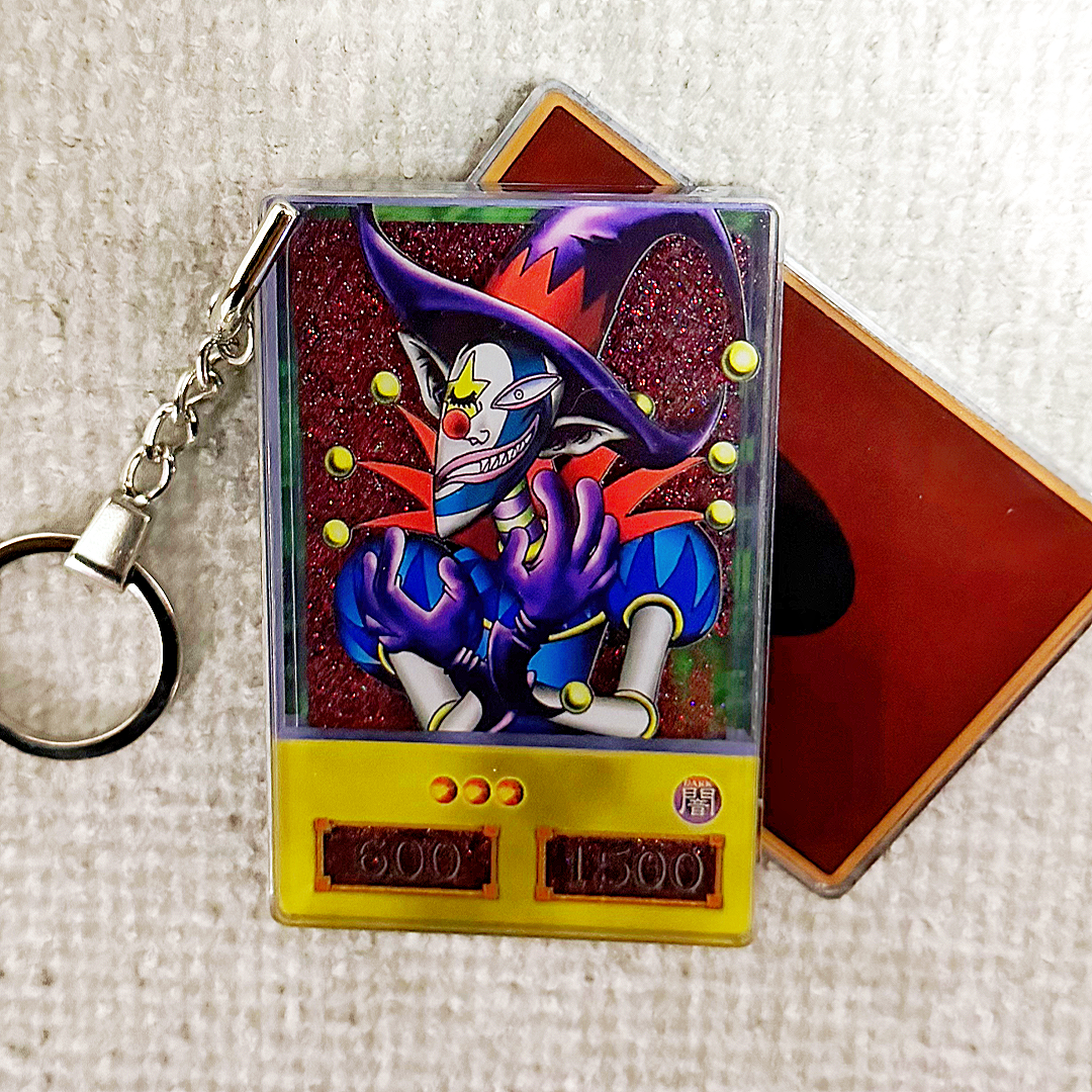 Saggi the Dark Clown Yu-Gi-Oh! Anime Style Card Quicksand Keychain