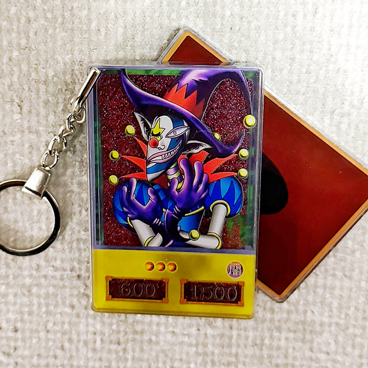 Saggi the Dark Clown Yu-Gi-Oh! Anime Style Card Quicksand Keychain