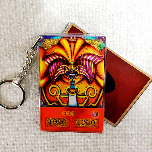 Exodia the Forbidden One Yu-Gi-Oh! Anime Style Card Quicksand Keychain