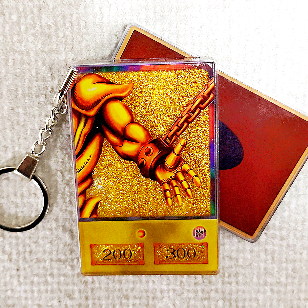 Left Arm of the Forbidden One Yu-Gi-Oh! Anime Style Card Quicksand Keychain