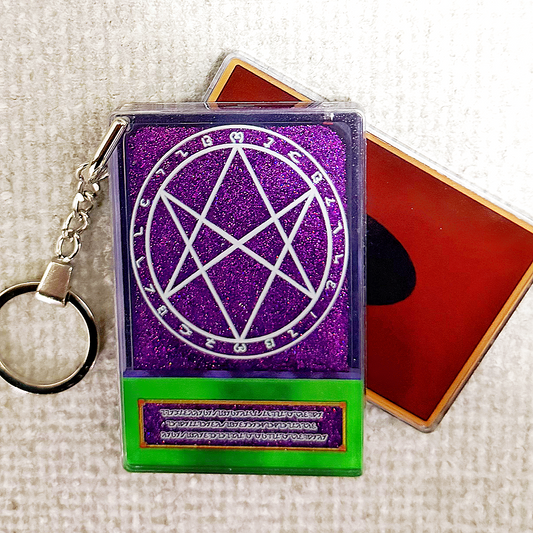 The Seal of Orichalcos Yu-Gi-Oh! Anime Style Card Quicksand Keychain
