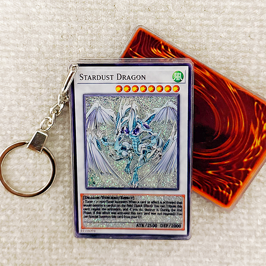 Stardust Dragon-English Version Card Quicksand Keychain