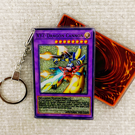 XYZ-DRAGON CANNON Card Quicksand Keychain