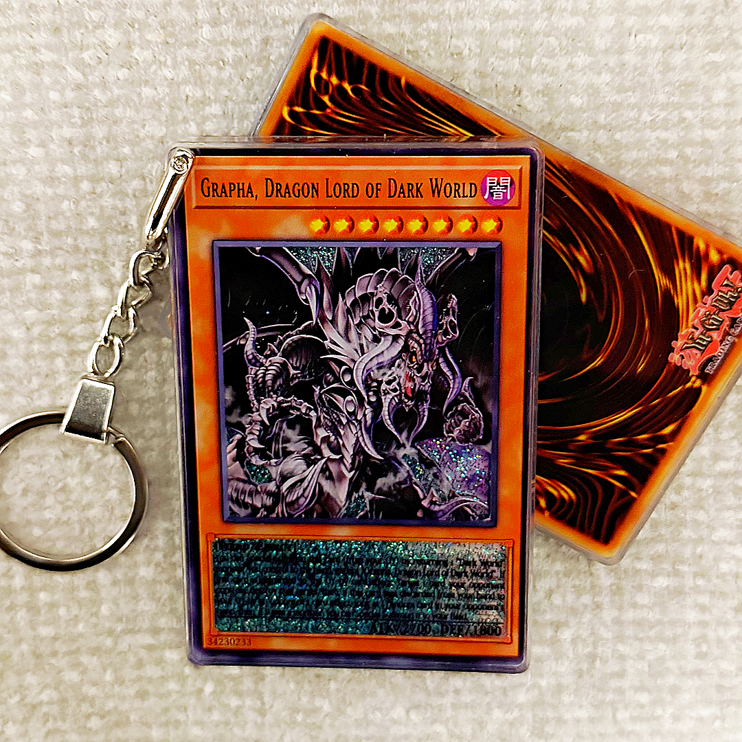 GRAPHA, DRAGON LORD OF DARK WORLD Card Quicksand Keychain