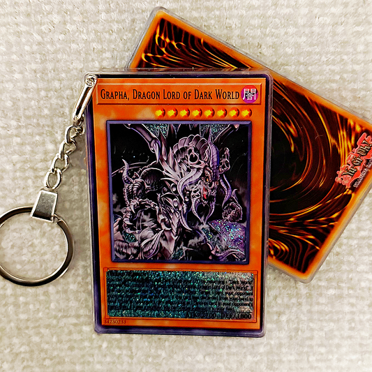GRAPHA, DRAGON LORD OF DARK WORLD Card Quicksand Keychain