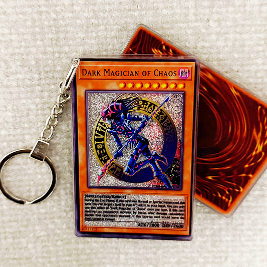 DARK MAGICIAN OF CHAOS Card Quicksand Keychain