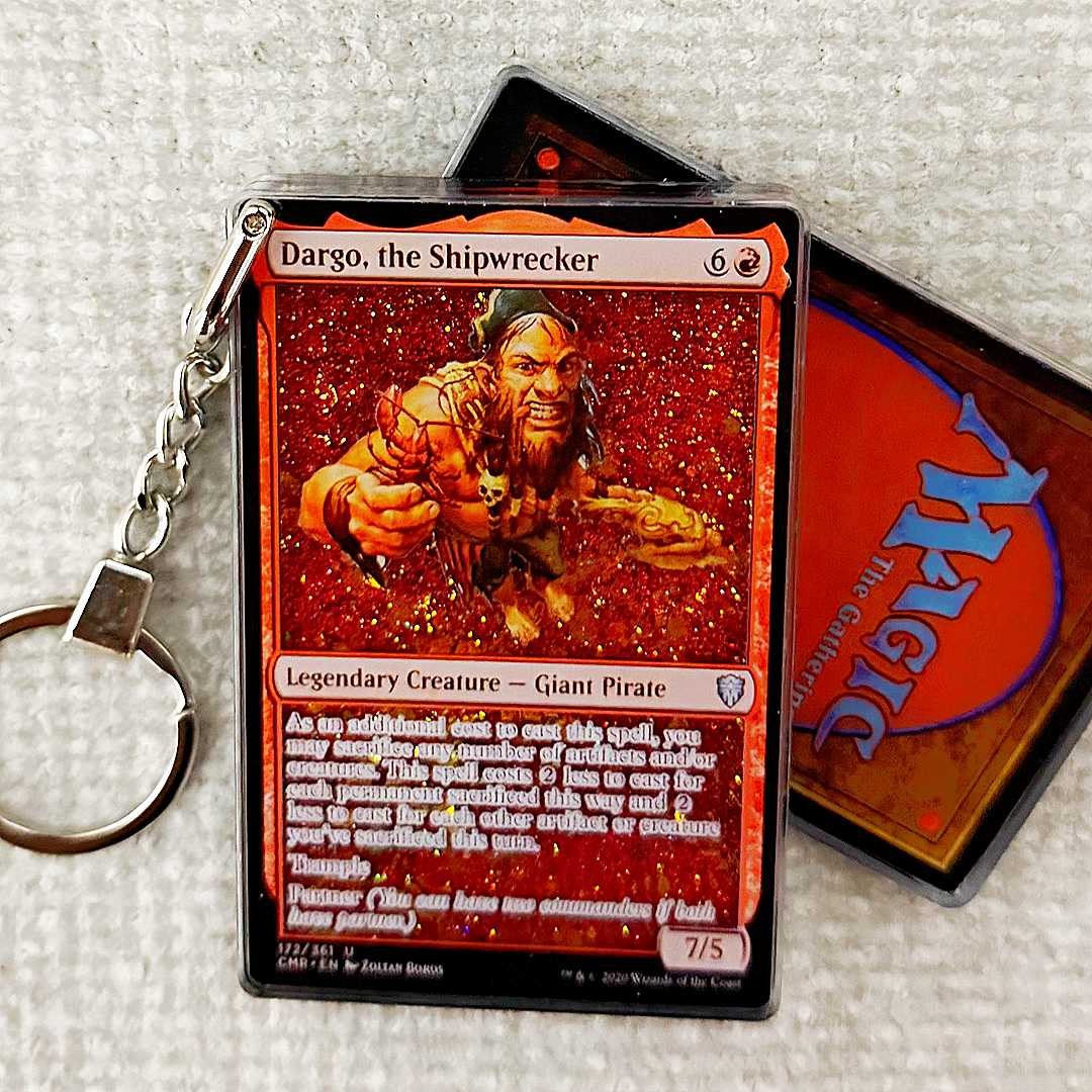 Dargo, the Shipwrecker Magic the Gathering Card Quicksand Keychain