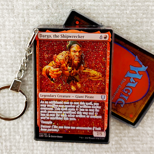 Dargo, the Shipwrecker Magic the Gathering Card Quicksand Keychain