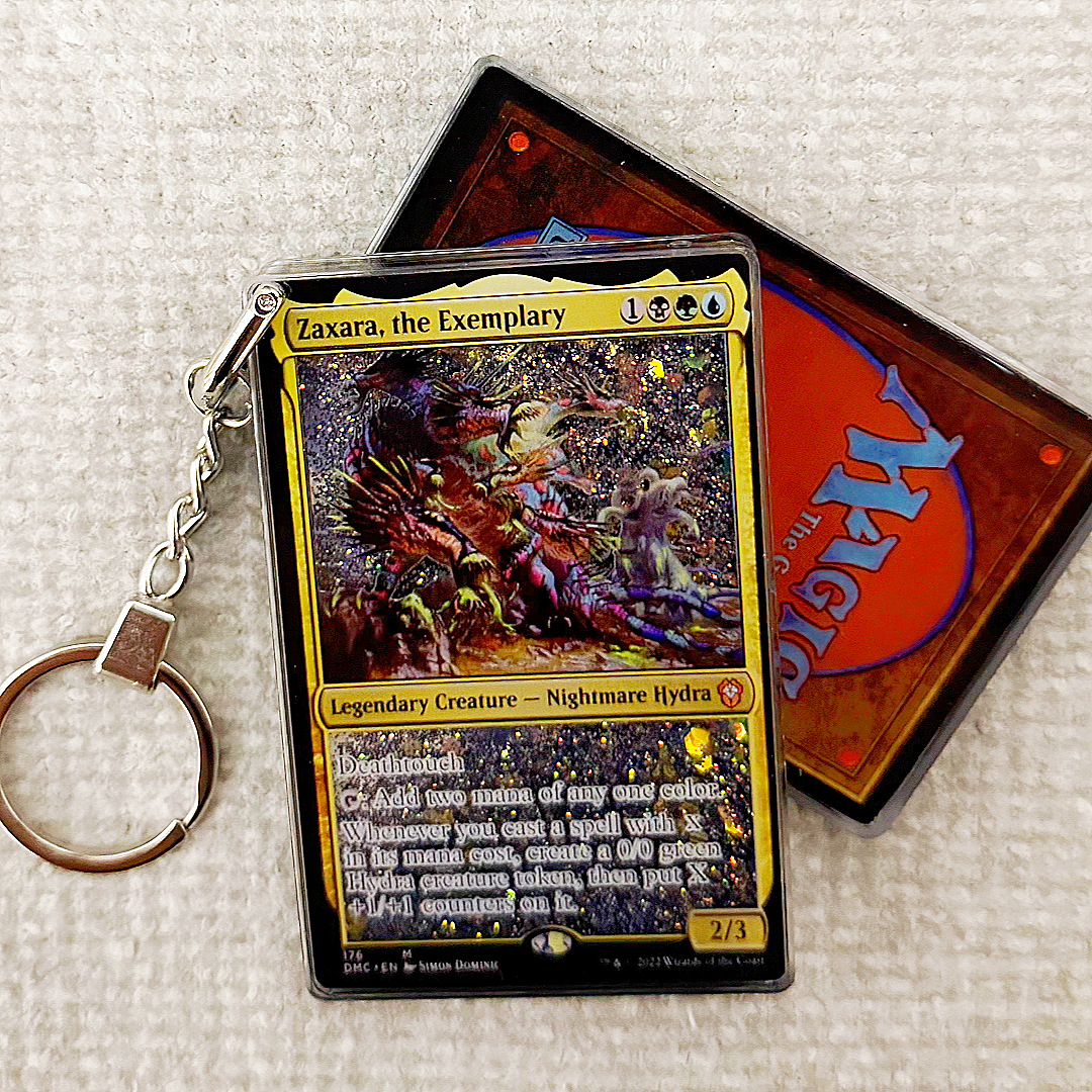 Zaxara, the Exemplary Magic the Gathering Card Quicksand Keychain