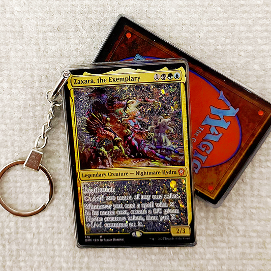 Zaxara, the Exemplary Magic the Gathering Card Quicksand Keychain