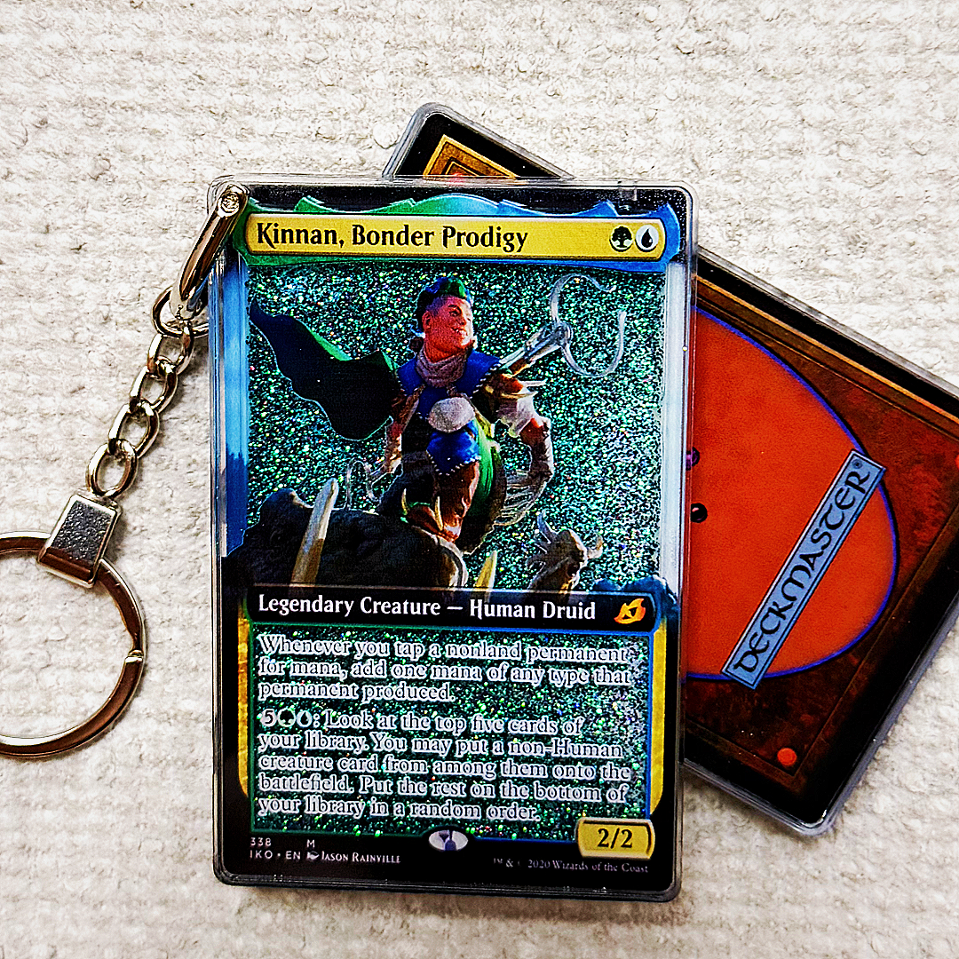 Kinnan, Bonder Prodigy Magic the Gathering Card Quicksand Keychain