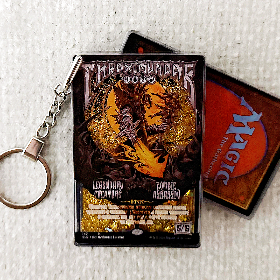 Thraximundar Magic the Gathering Card Quicksand Keychain