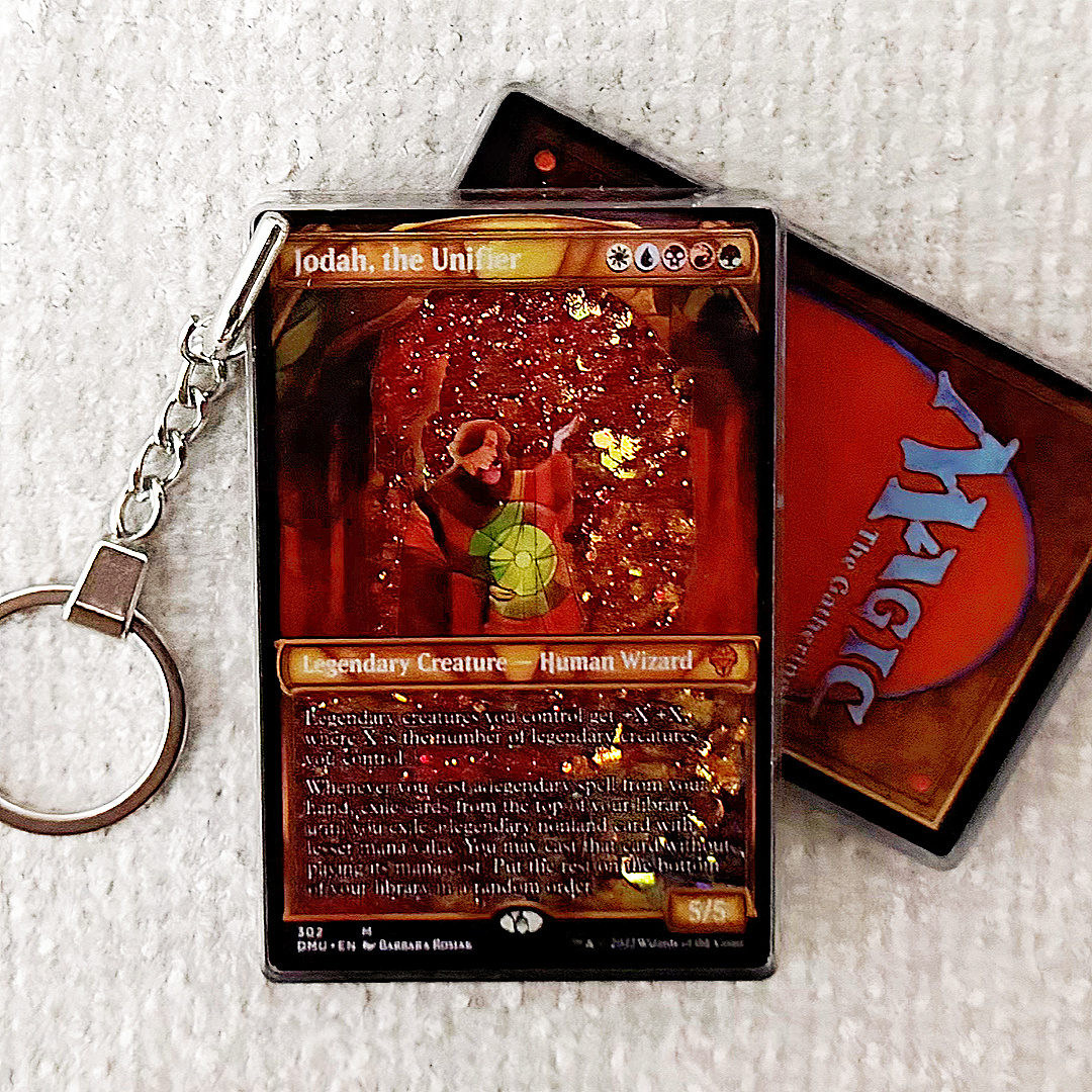 Jodah, the Unifier Magic the Gathering Card Quicksand Keychain